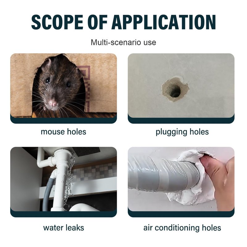 2026 Upgraded Repair Sealing Clay, Waterproof Sealant Mastic,Quick Mending Mud for Drain Connection, Wall Hole, Air Conditioning Hole Waterproof Seal Putty (8)