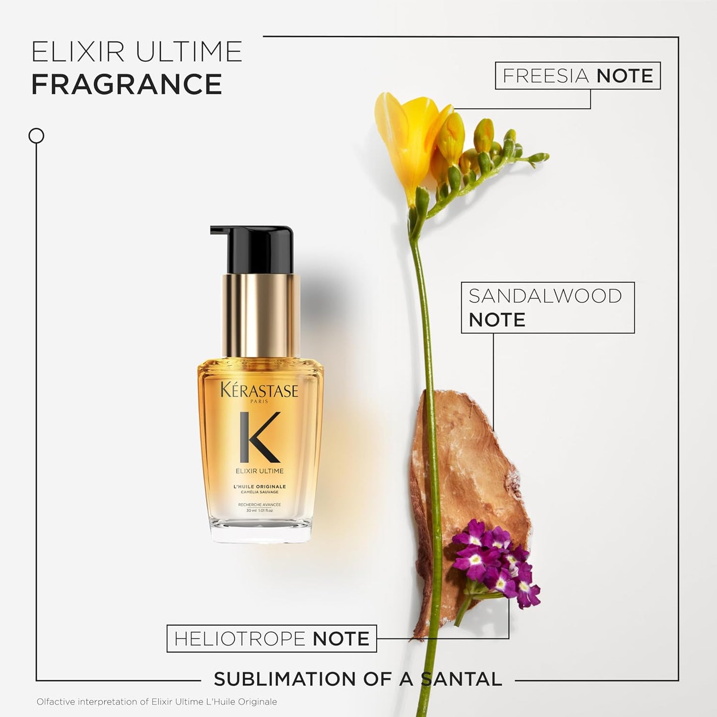 Kerastase Elixir Ultime Hair Oil - Hydrating Frizz Control & Shine Enhancer | Nourishing Wild Camellia Extract
