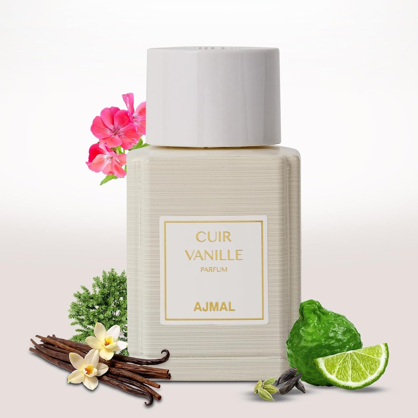 Ajmal Oud Marquis Cuir Vanille Eau de Parfum for Men - Luxury Vanilla Leather Fragrance | 3.4 fl oz | Long-Lasting Amber & Musk Blend