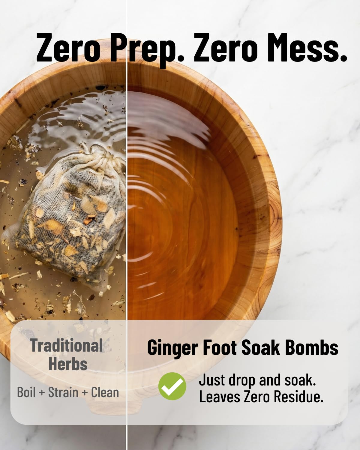 Ginger Herbal Foot Soak - Natural Foot Bath for Circulation & Relaxation | Lymphatic Support & Swelling Relief