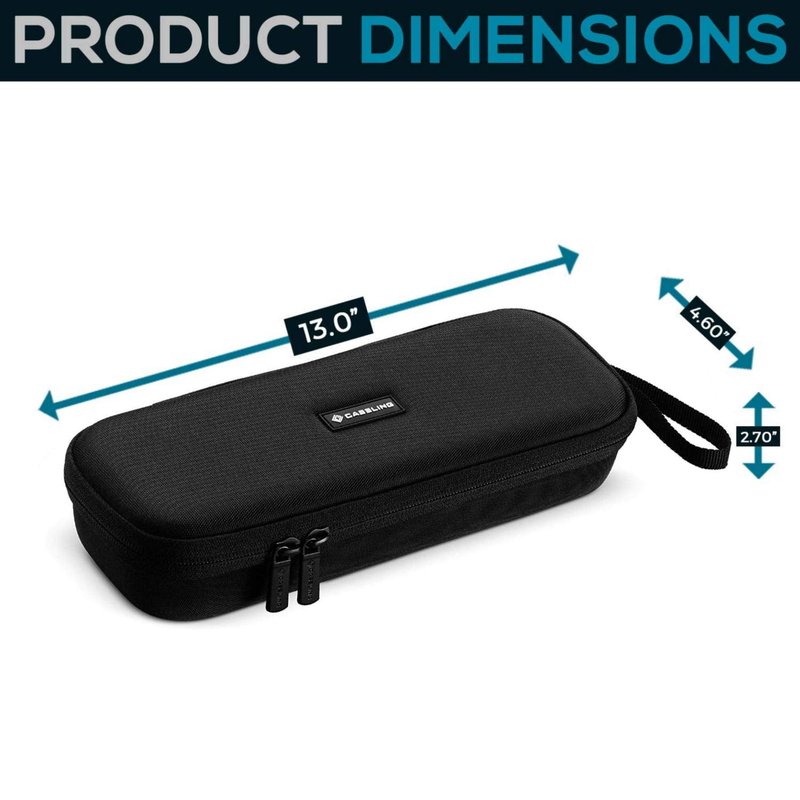 caseling Hard Case Holder Fits Flat Iron Hair Straightener With Mesh Pocket