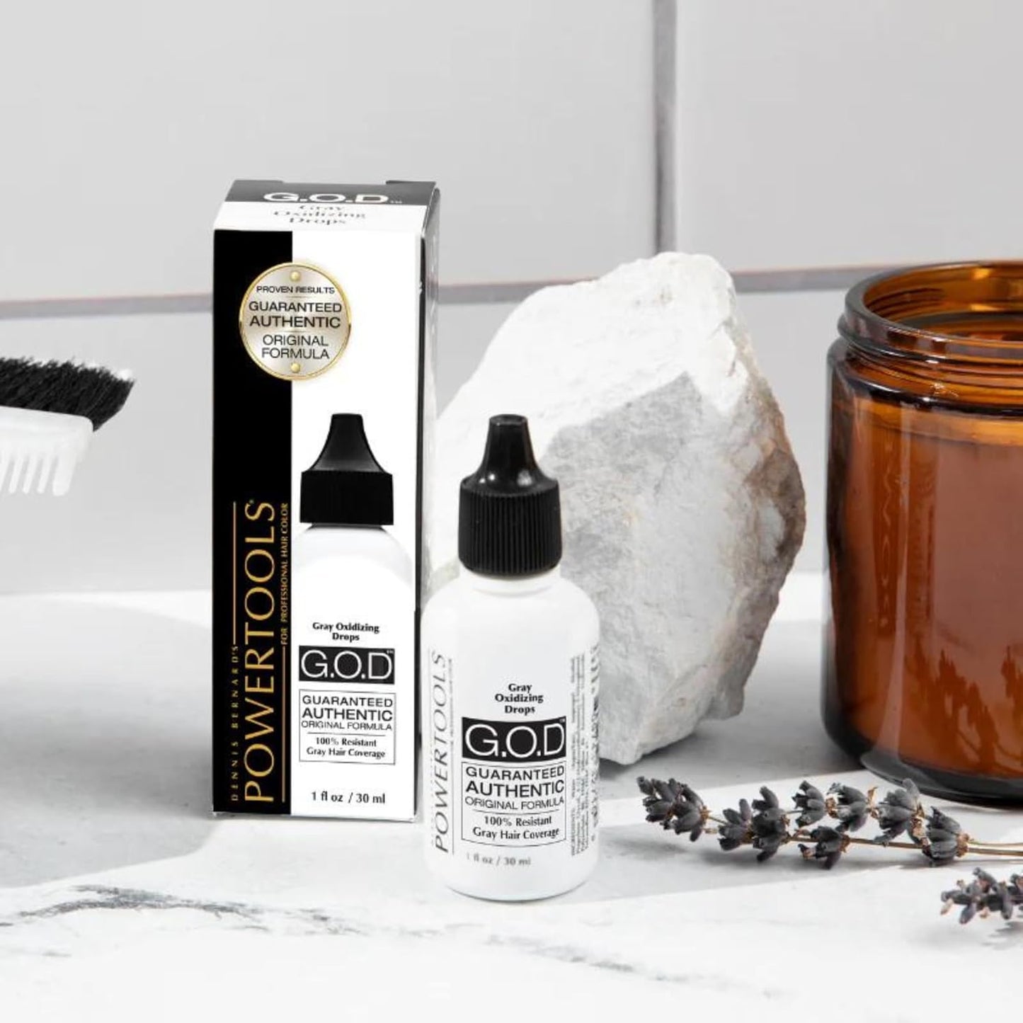 Gray Oxidizing Drops for Resistant Gray Hair - Adds Depth & Shine | 1 Fl Oz Liquid