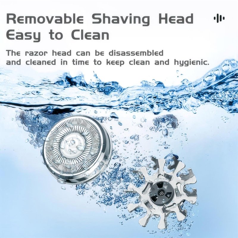 Mini Electric Shaver, Portable Powerful Storm Razor for Men Women, USB C Rechargeable, Battery Power Display, Lightweight Razor for Travel Office Business Trip
