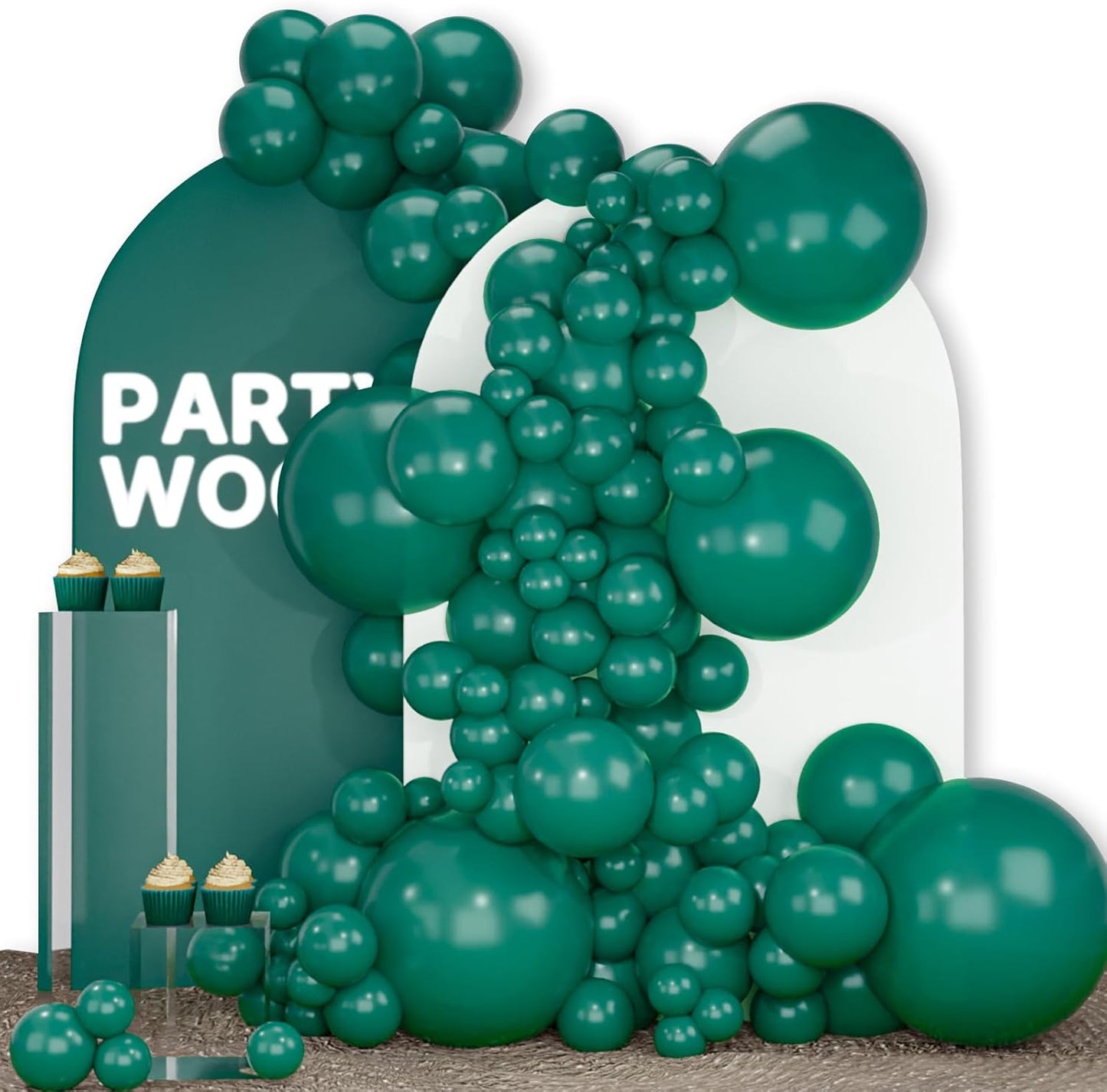 Black Balloon Arch Kit - 140 Pcs in 5-18 Inch Sizes for Baby Showers, Birthdays & Anniversaries | Elegant Black Decor