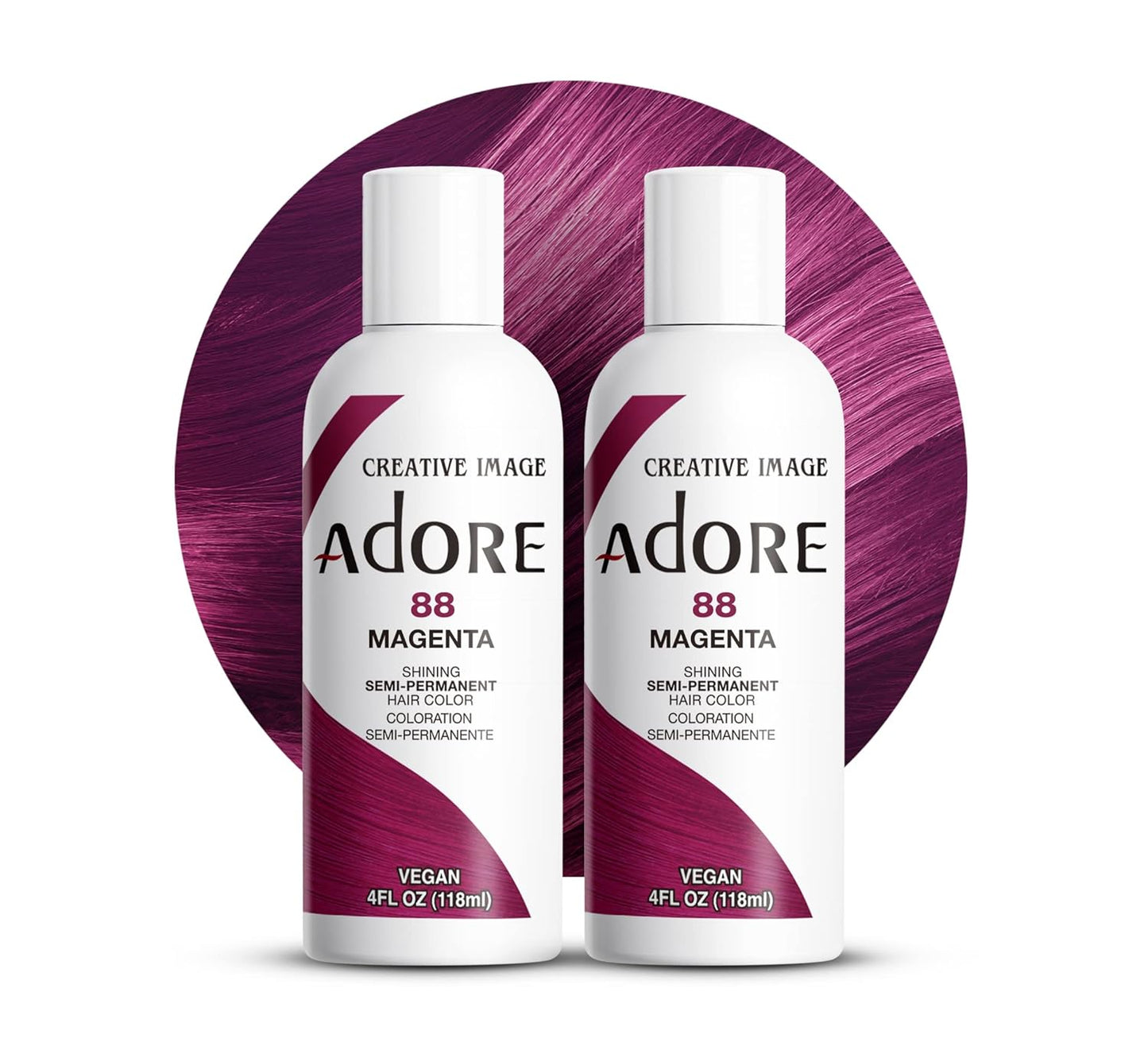 Adore Semi Permanent Hair Color - Mystic Grey | Vegan, Ammonia-Free Hair Dye | 4 Fl Oz