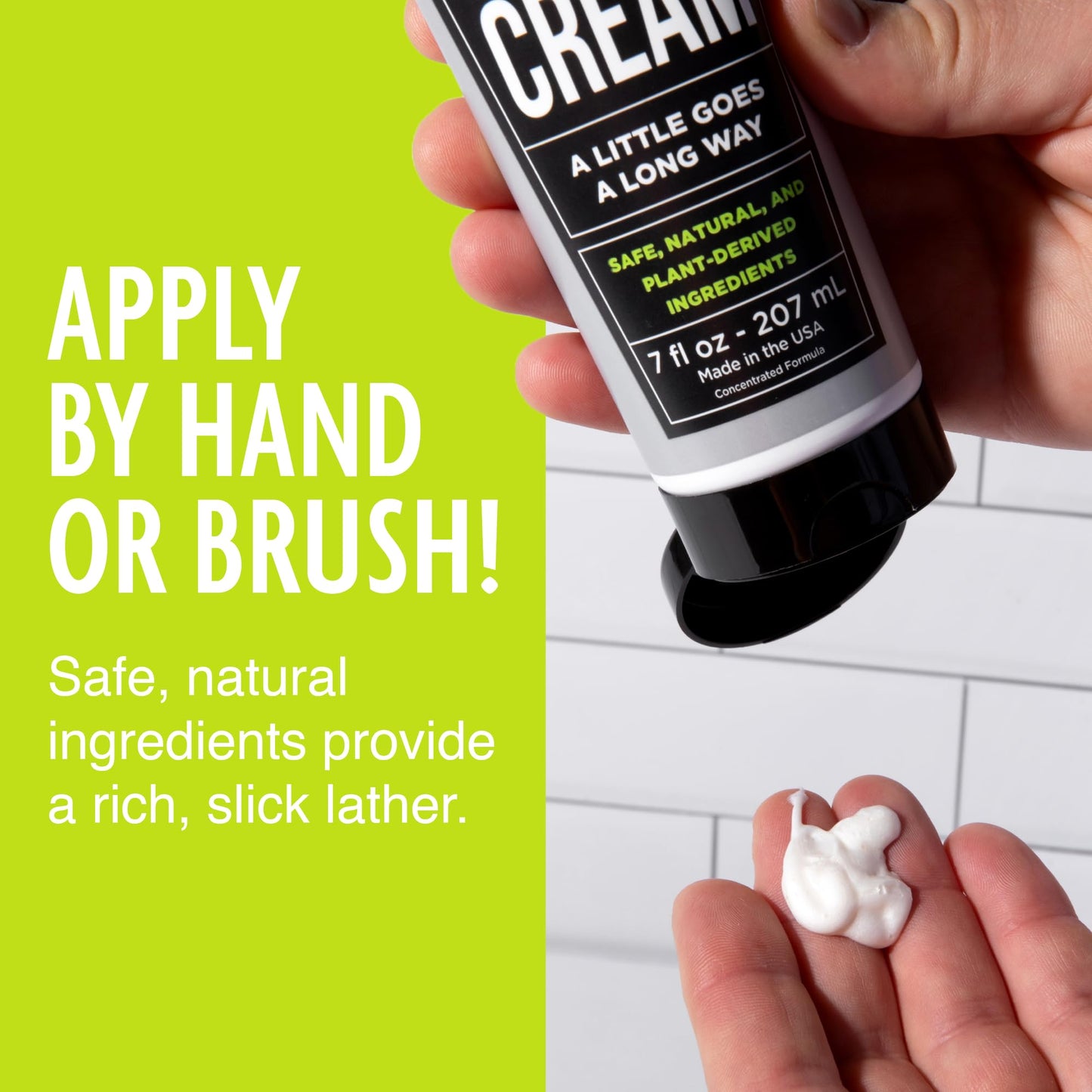 Pacific Shaving Company Natural Shaving Cream - Shea Butter + Vitamin E Shave Cream for Sensitive Skin - Clean Formula for a Smooth, Anti-Redness + Irritation-Free Shave Cream (3.4 Oz + 7 Oz, 2 Pack)
