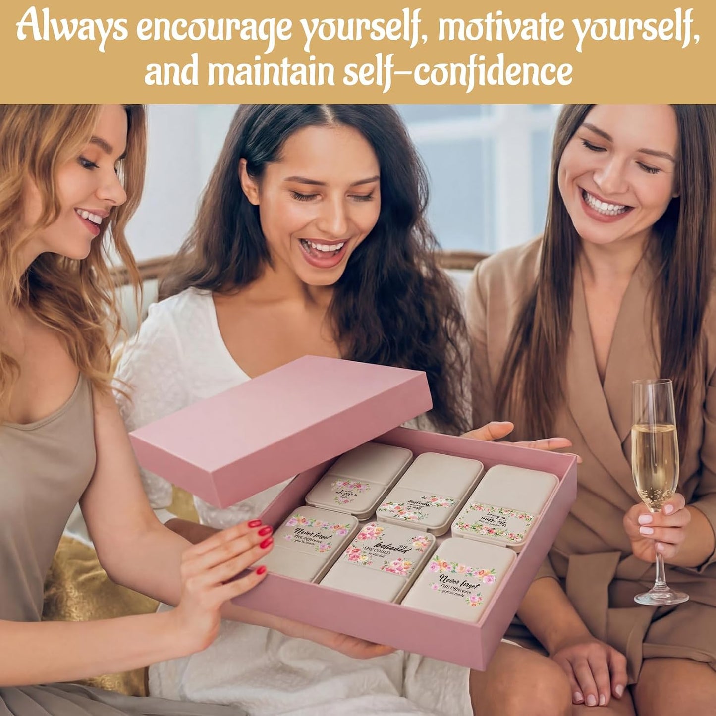 Inspirational Compact Mirror Set - 10 Pcs Pocket Mirrors for Women | Perfect Gift for Bridal Showers, Birthdays & Coworkers