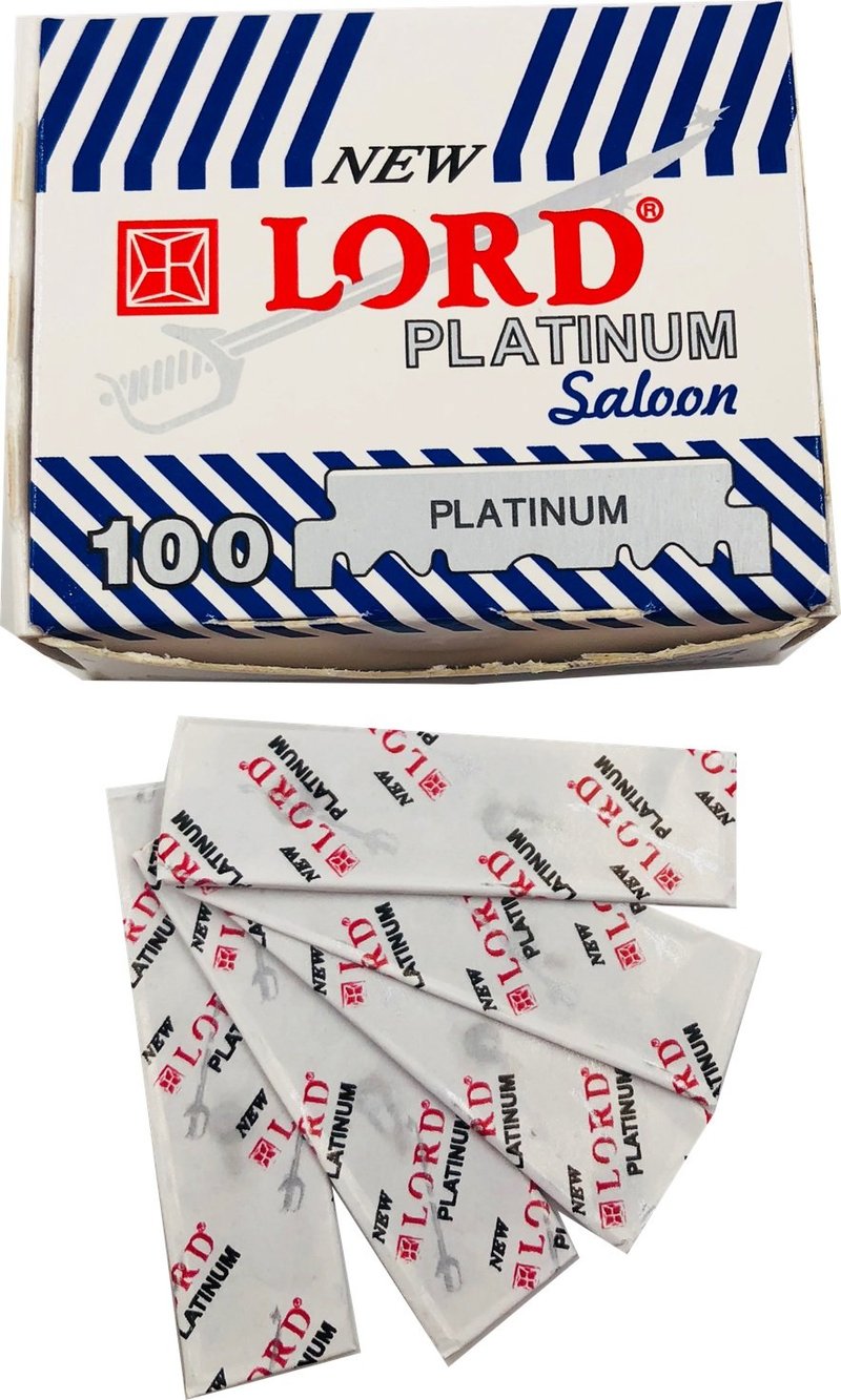 Lord Platinum Single Edge Razor Blades, 100 blades