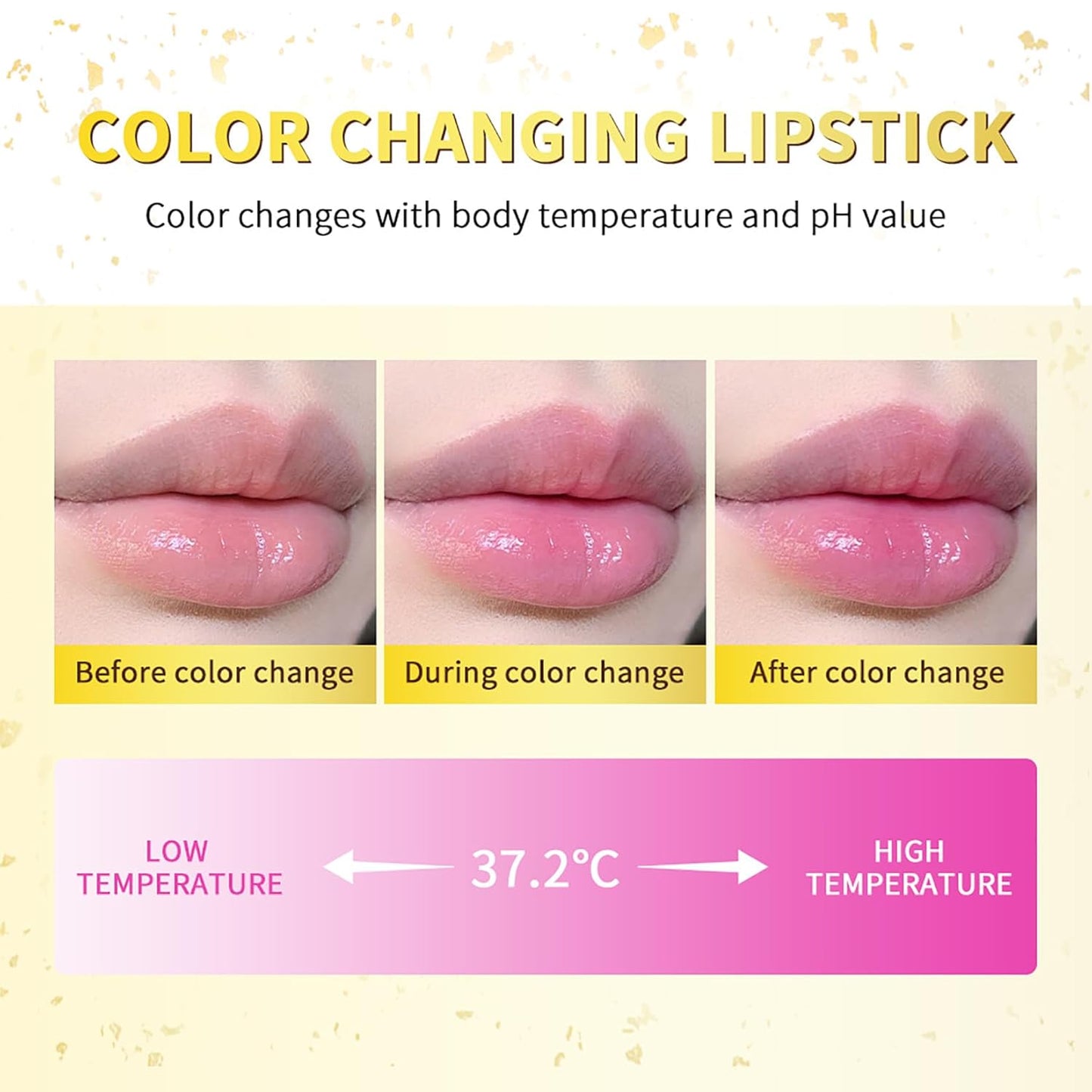 Color Changing Lipstick for Women - pH Adjusting, Transferproof & Hydrating | Long Lasting Formula