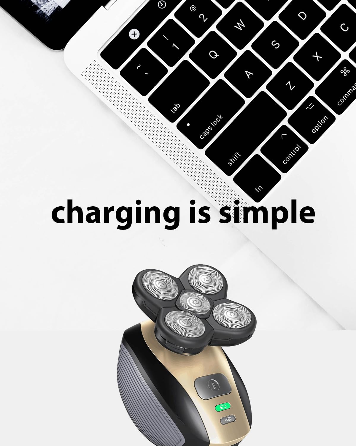 5V USB Charger Cable for Freebird Head Shaver Kit, wotdmu Charger Cable Compatible with FlexSeries Electric Head Hair Shaver for Freedom Grooming Charging, with 1 Cleaning Brush, 3.3ft Power Cord