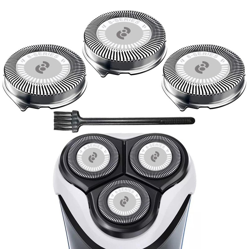 HQ8 Replacement Heads for Philips Norelco Aquatec Shavers, HQ8 Blades Fit Philips Norelco PT720 AT880 AT810 Heads, 3pc-Pack