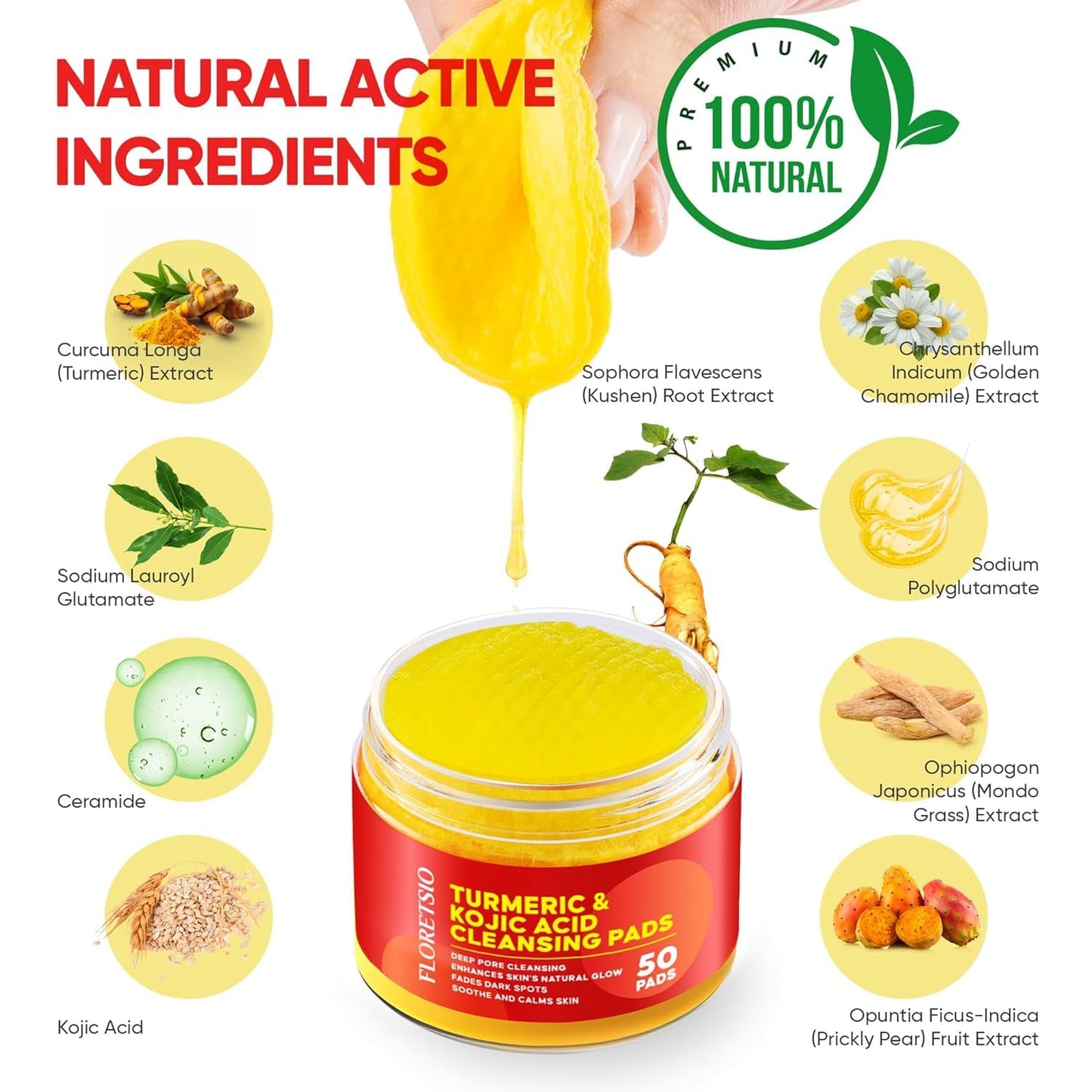 Cleansing Pads: 30pcs Exfoliating Cleansing Pads for Face - Balance Oil & Moisture, Gentle Round Cotton Pads for Face -Travel Friendly