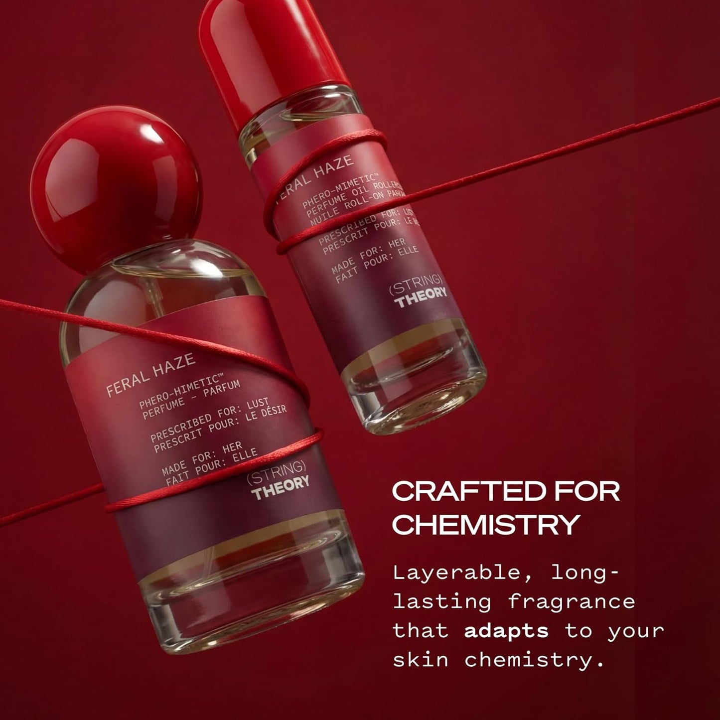 Pheromone Roll-On Perfume Oil for Women - Spicy Sweet Vanilla Amber & Dark Rum | Long-Lasting Fragrance