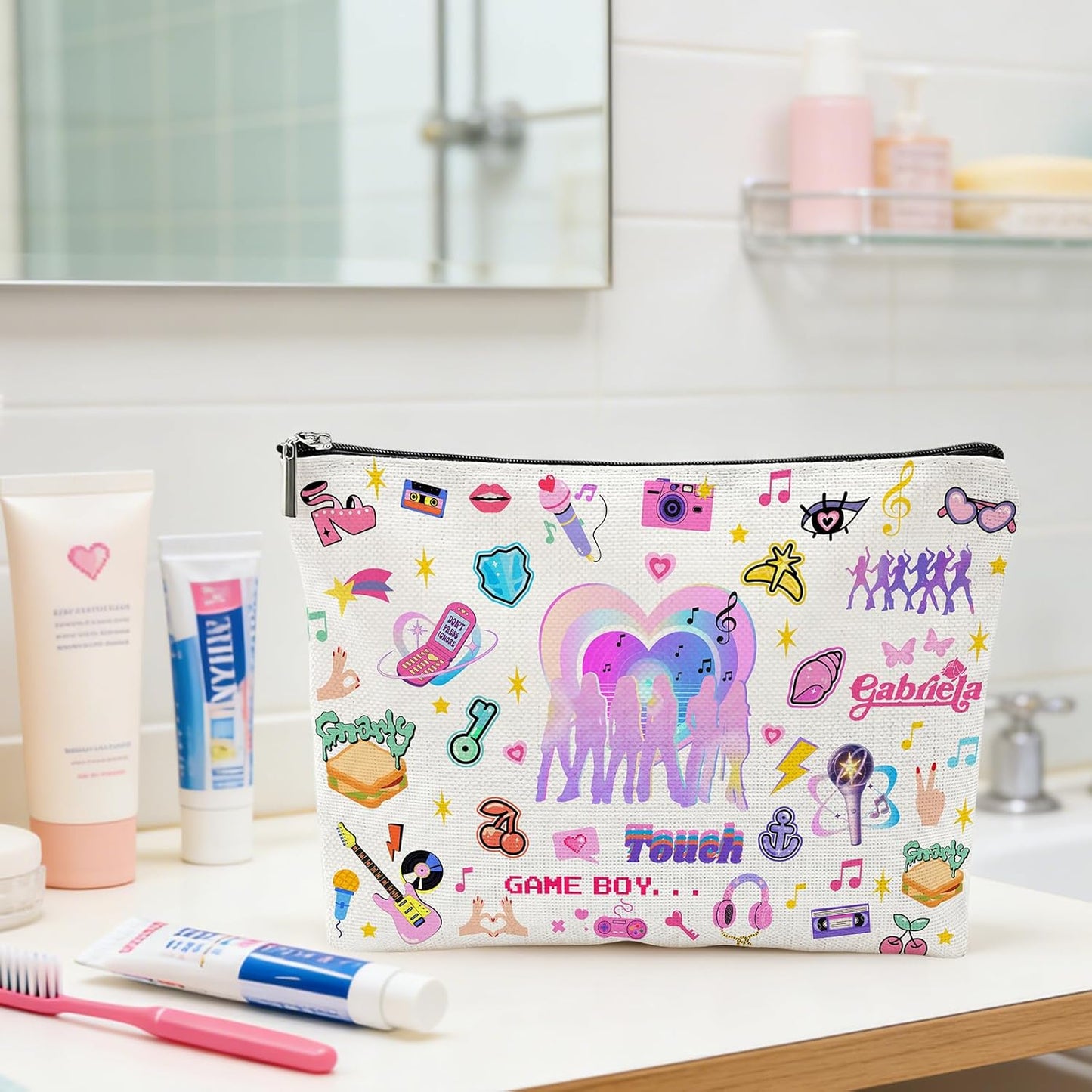 Katsyee K-Pop Makeup Bag - Stylish Cosmetic Organizer for Fans | Perfect Gift for Women
