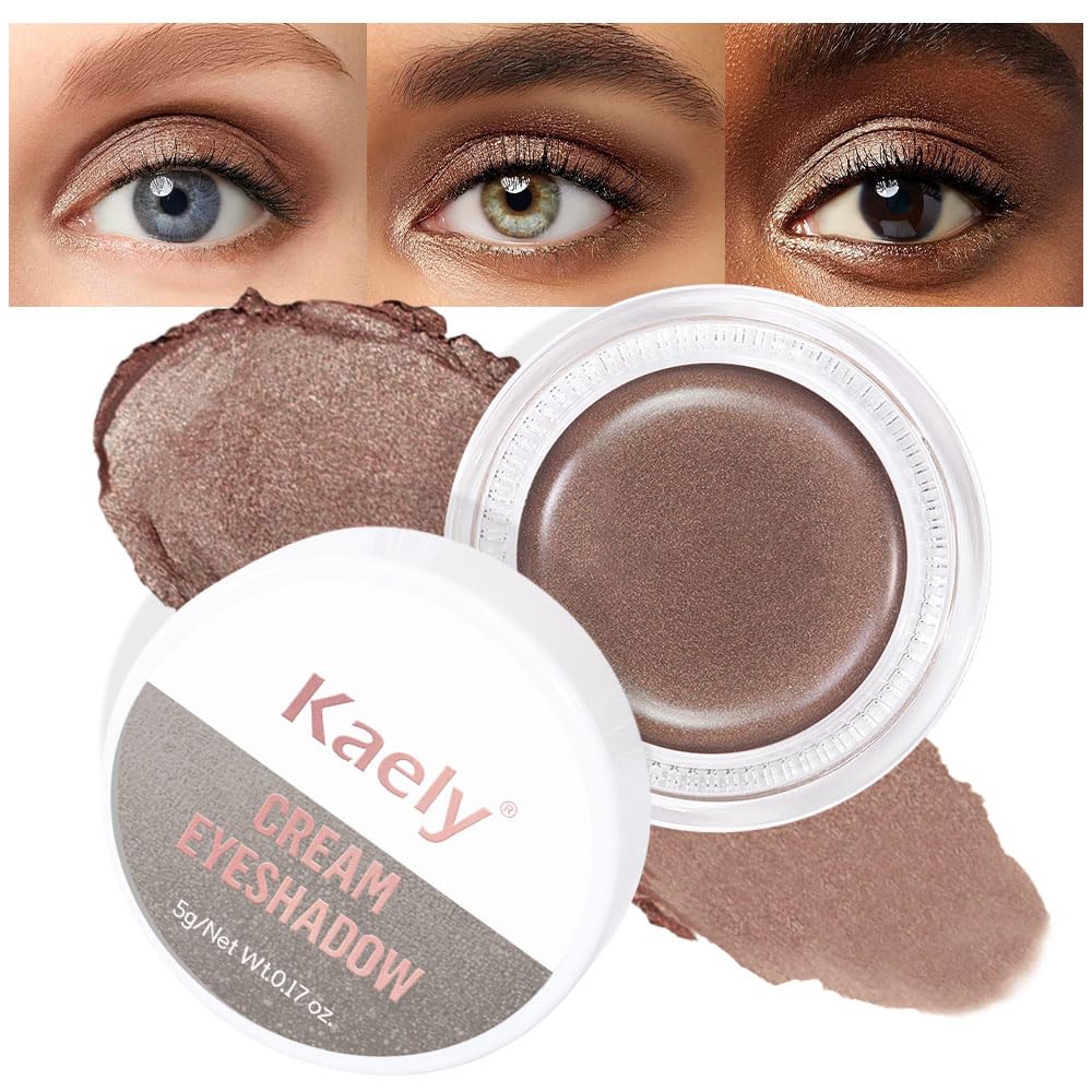 Matte Cream Eye Shadow Palette - Highly Pigmented Monochrome Colors | Waterproof & Blendable for Mature Skin