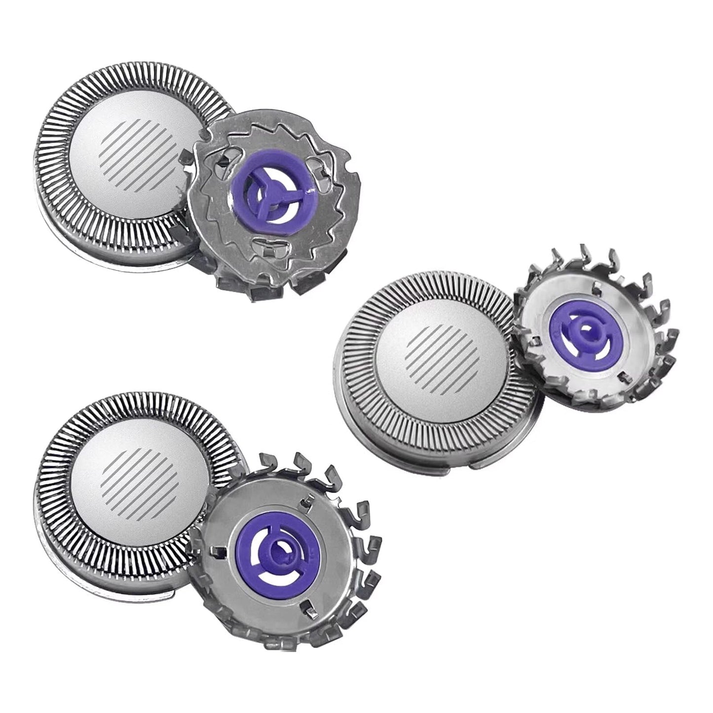 3 pack Replacement Heads Shaver Blade for Norelco Philips HQ3, HQ4, HQ55, HQ56 6948XL, 6947XL, 6945XL, 6940LC, 6900LC, 6863XL, 6856XL, 6854XL, 6853XL