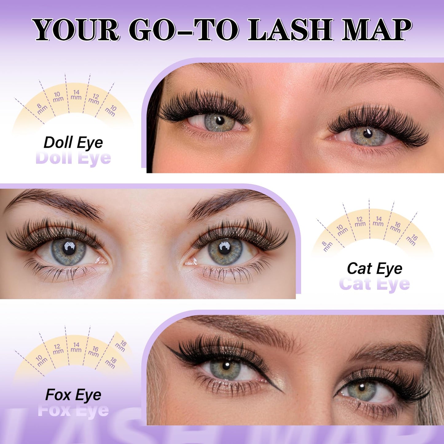 B&Q Wispy Lash Clusters 156PCS Natural Eyelash Clusters DIY Cluster Eyelash Extensions 8-18mm Cat Eye Individual Lashes Soft Wide Band Clusters for Everyday Wear Beginner Friendly 5-7 Day (B02-8-18)