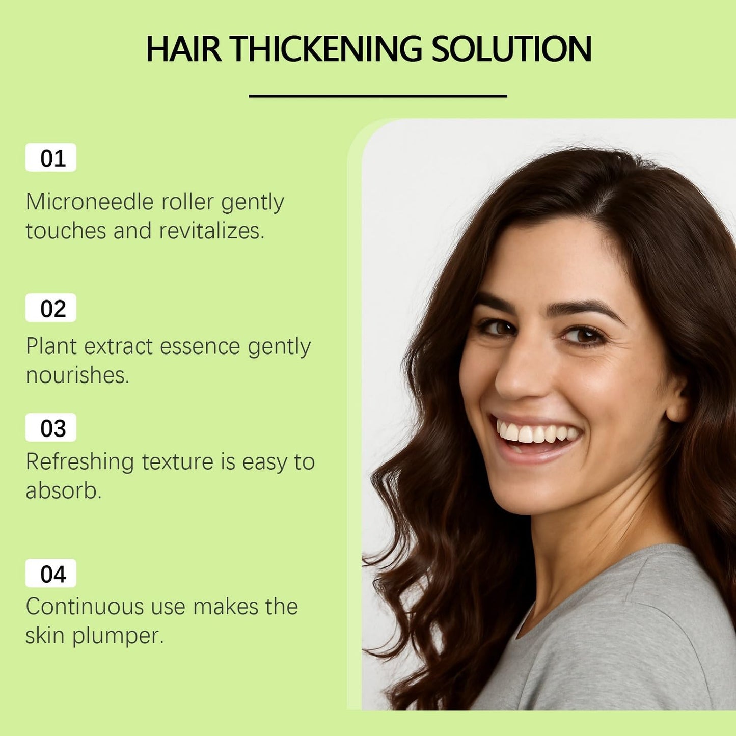 Hair Regrowth System - Advanced Treatment with Ginseng, Eclipta Prostrata & Peppermint Oil | Thicker Hair for Men & Women