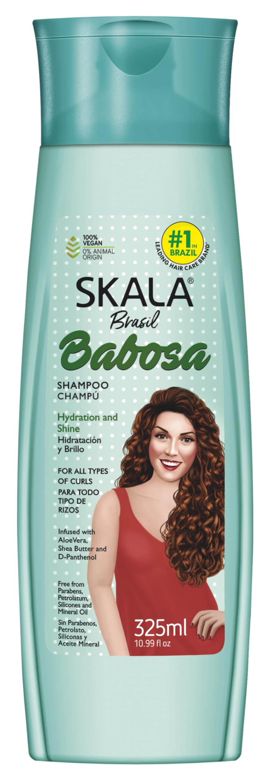 SKALA Expert Babosa Shampoo – for Curly Hair – Aloe Vera, Shea Butter – Sulfate-Free, Silicone-Free (10.99 oz)