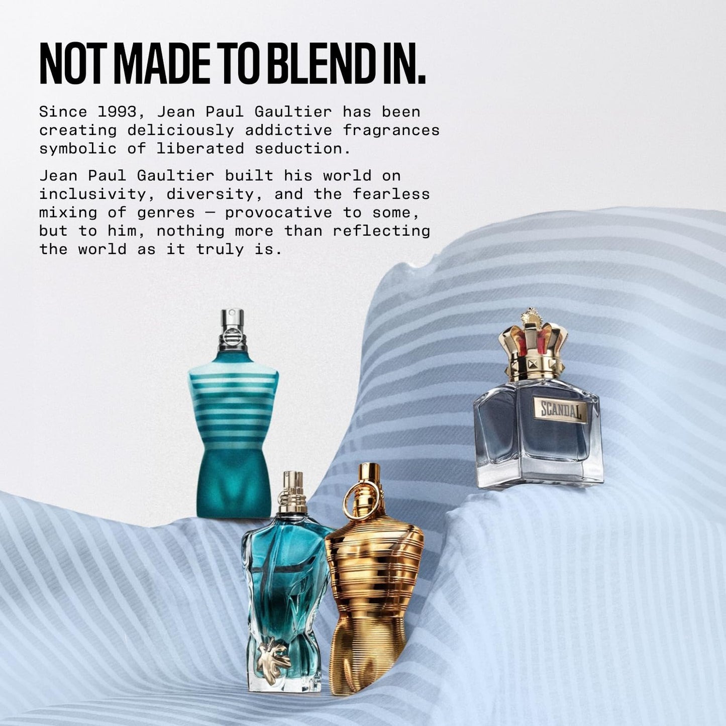 Jean Paul Gaultier Le Male Le Parfum - Amber Woody Eau de Parfum Intense for Men Fragrance - Cardamom, Lavender & Iris, Vanilla - Men's Perfume Spray, 6.8oz