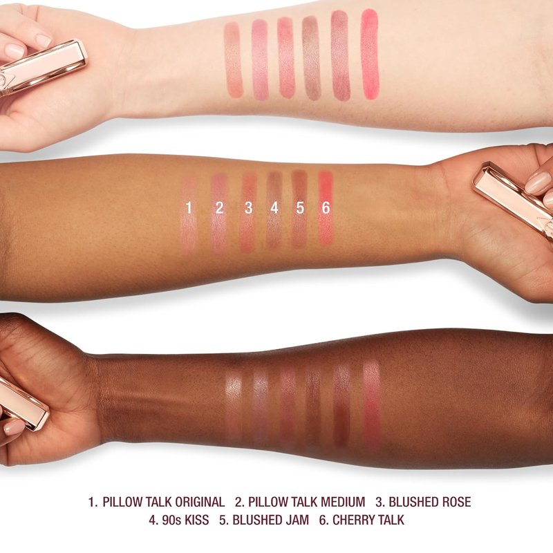 Charlotte Tilbury Pillow Talk Blush Balm Lip Tint - Long-Lasting, Hydrating Sheer Tint for Beautiful Lips | 24 HR Moisture