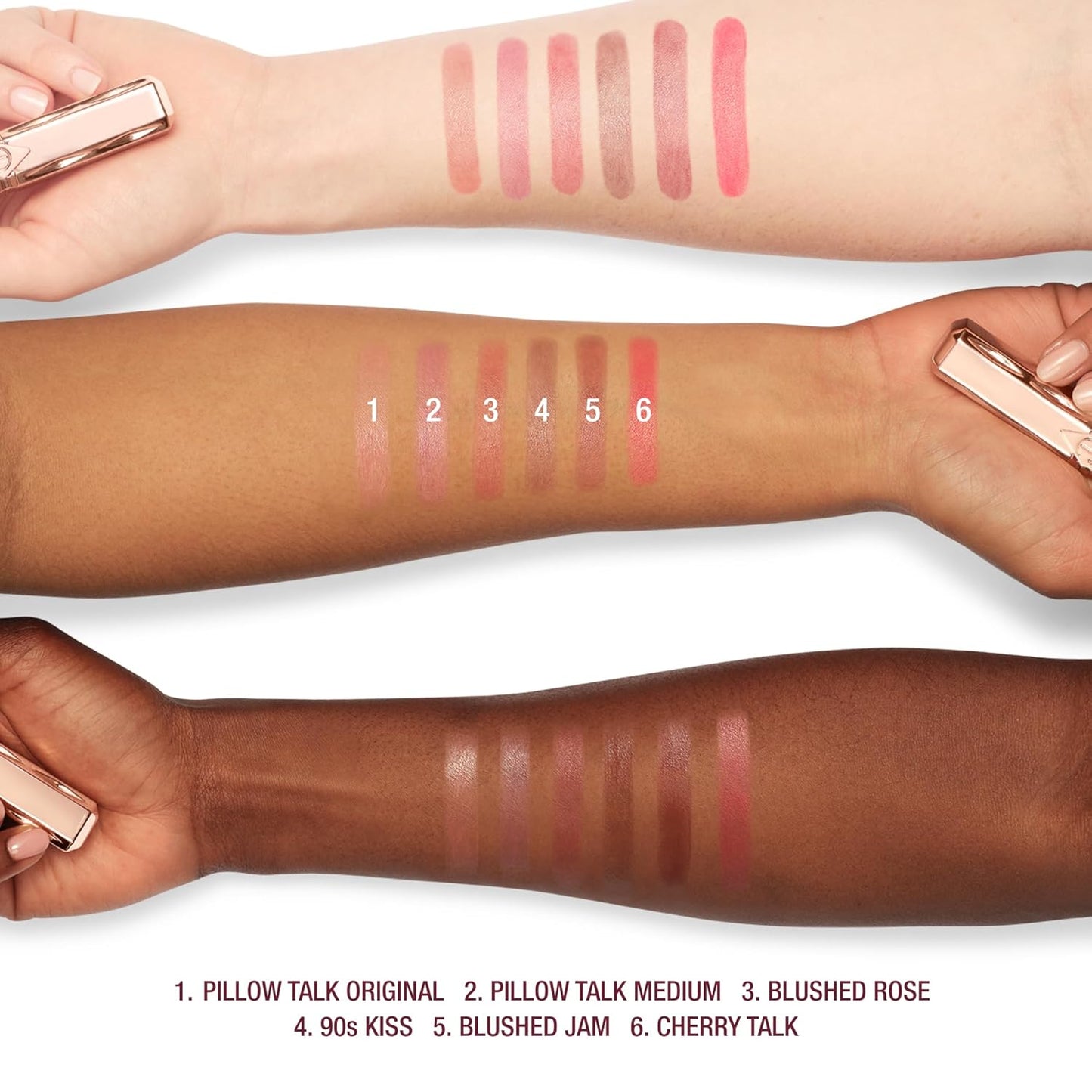 Charlotte Tilbury Pillow Talk Blush Balm Lip Tint - Long-Lasting Hydration & Buildable Sheer Color | 24 HR Moisture
