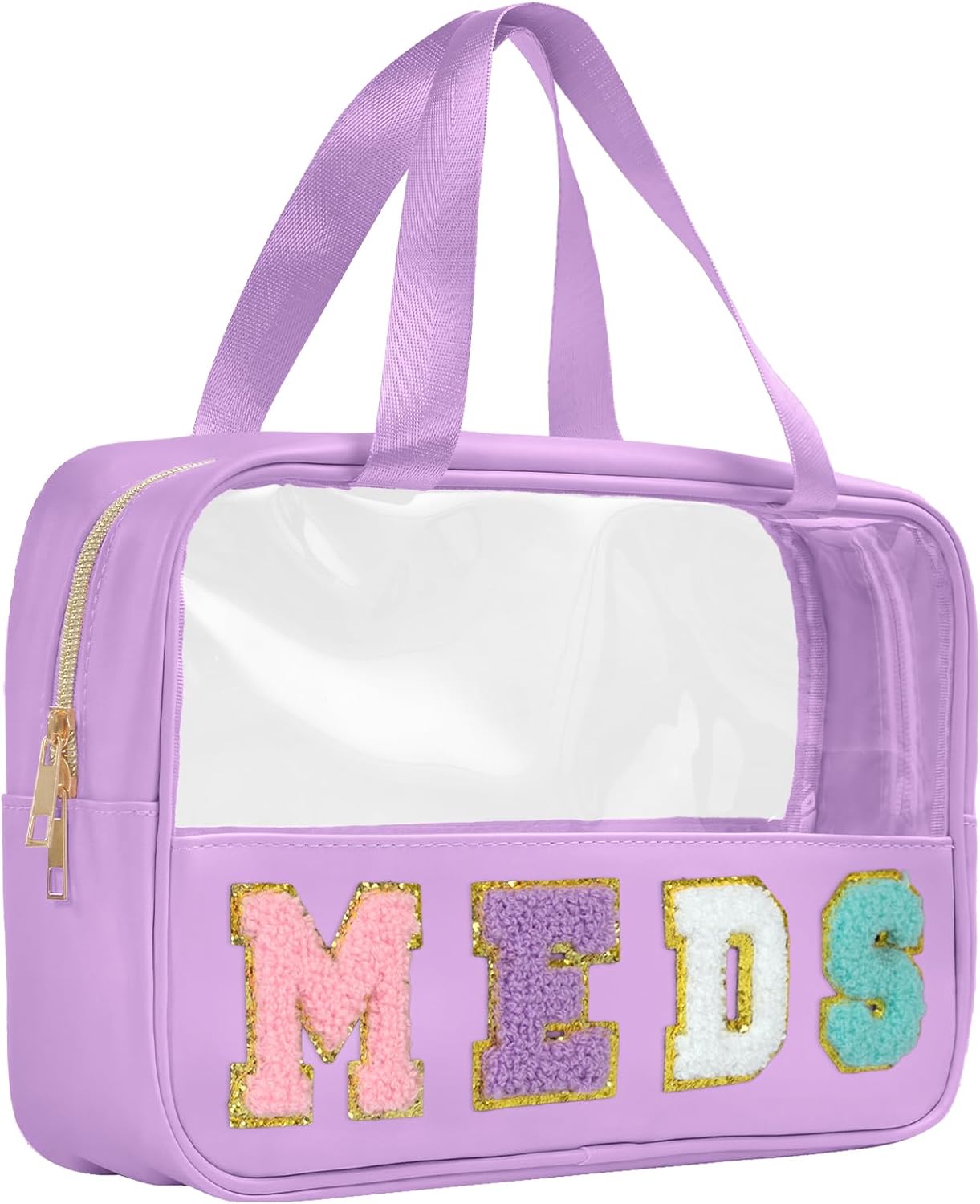 Ballet Bag - Preppy Chenille Letter Makeup Organizer | Waterproof Storage Case for Girls 4-6