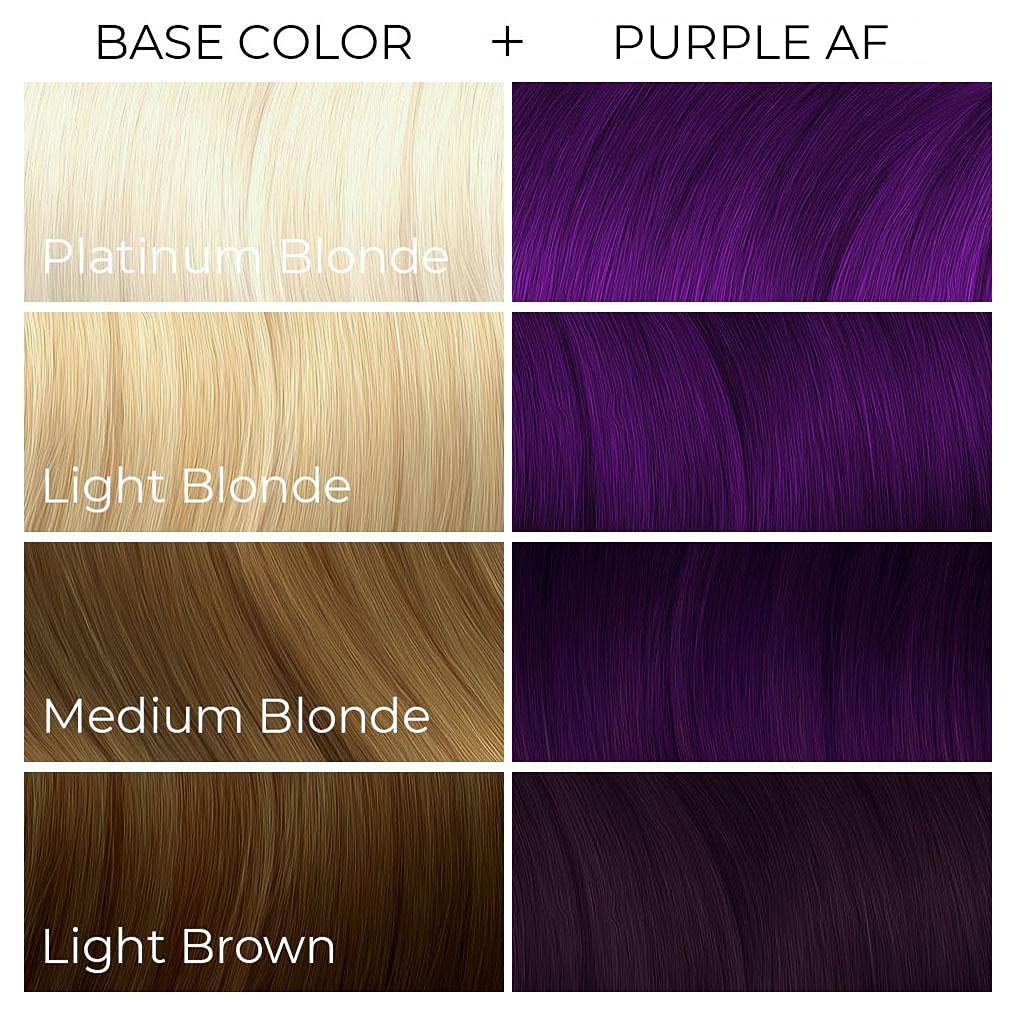 Arctic Fox Semi-Permanent Hair Dye - Vibrant Purple AF Color | Vegan, Ammonia-Free, 4 Fl Oz