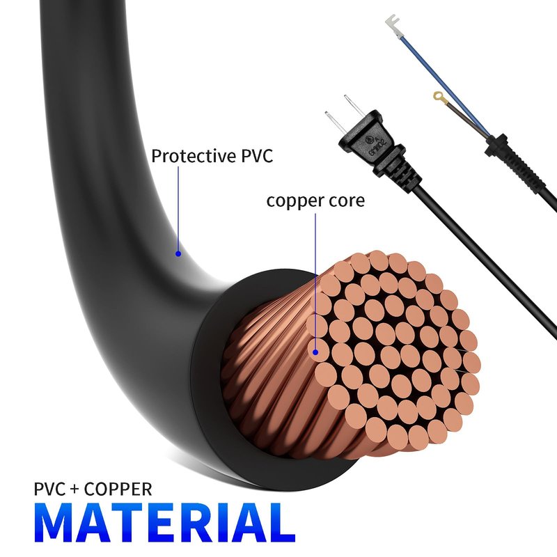 00647-500 Clipper Power Cord Compatible with Wahl Clippers 100 Inches Hair Clipper Replacement Extension Cable for Magic Clip, Super Taper, 5-Star Senior, Balding 8466 8467& More