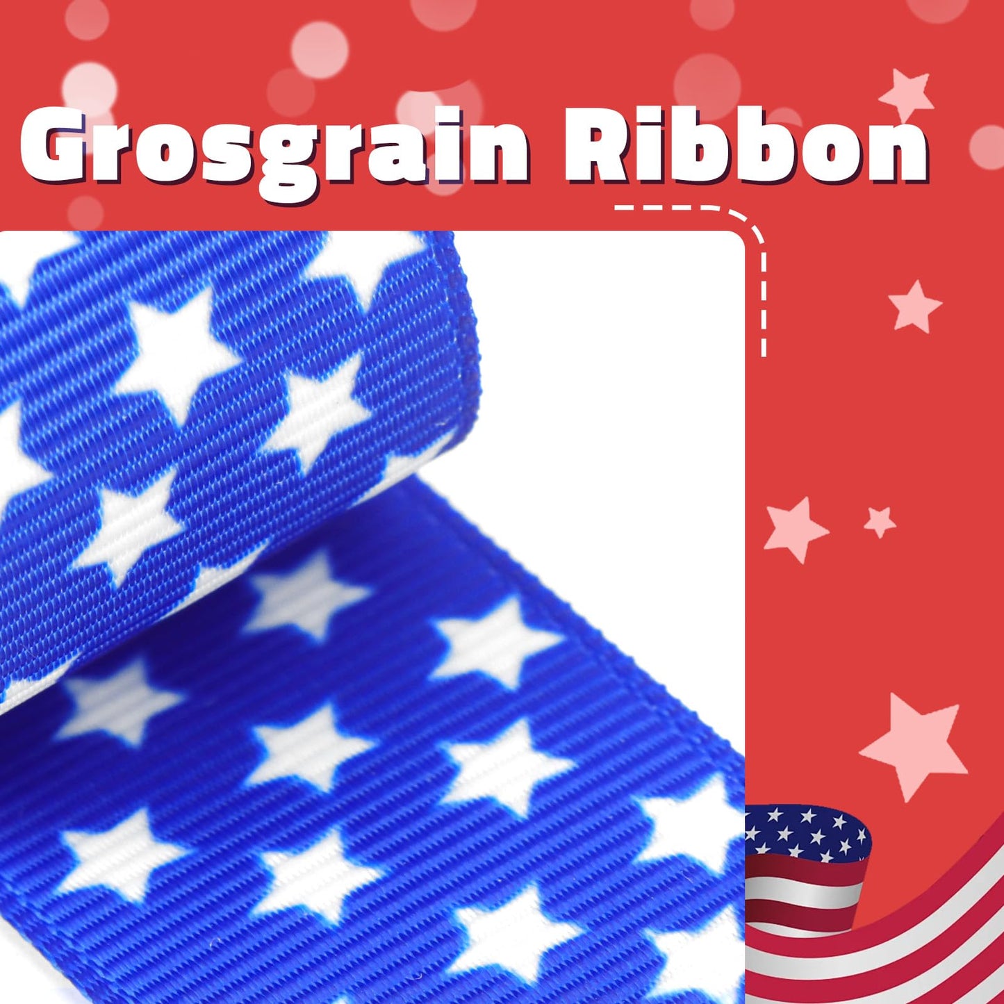 4th of July Bow Hair Clips for Baby Girls American Flag Hairpins Girl Patriotic Stars Stripes Barrette Red Blue Hair Clip