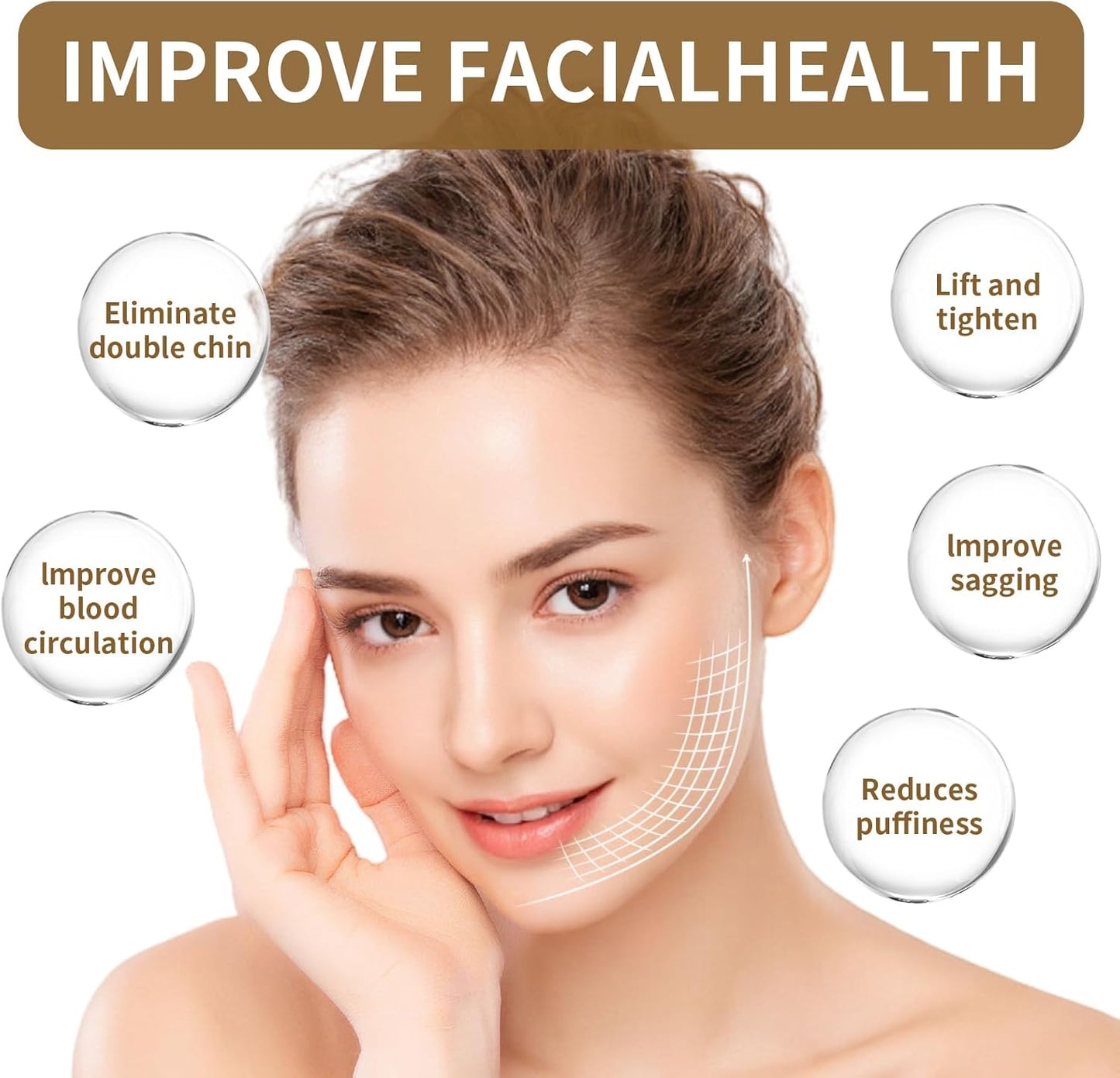 Lymphatic Drainage Face Brush Set - Ergonomic Contour Massager for Precise Skin Care | 2 PCS
