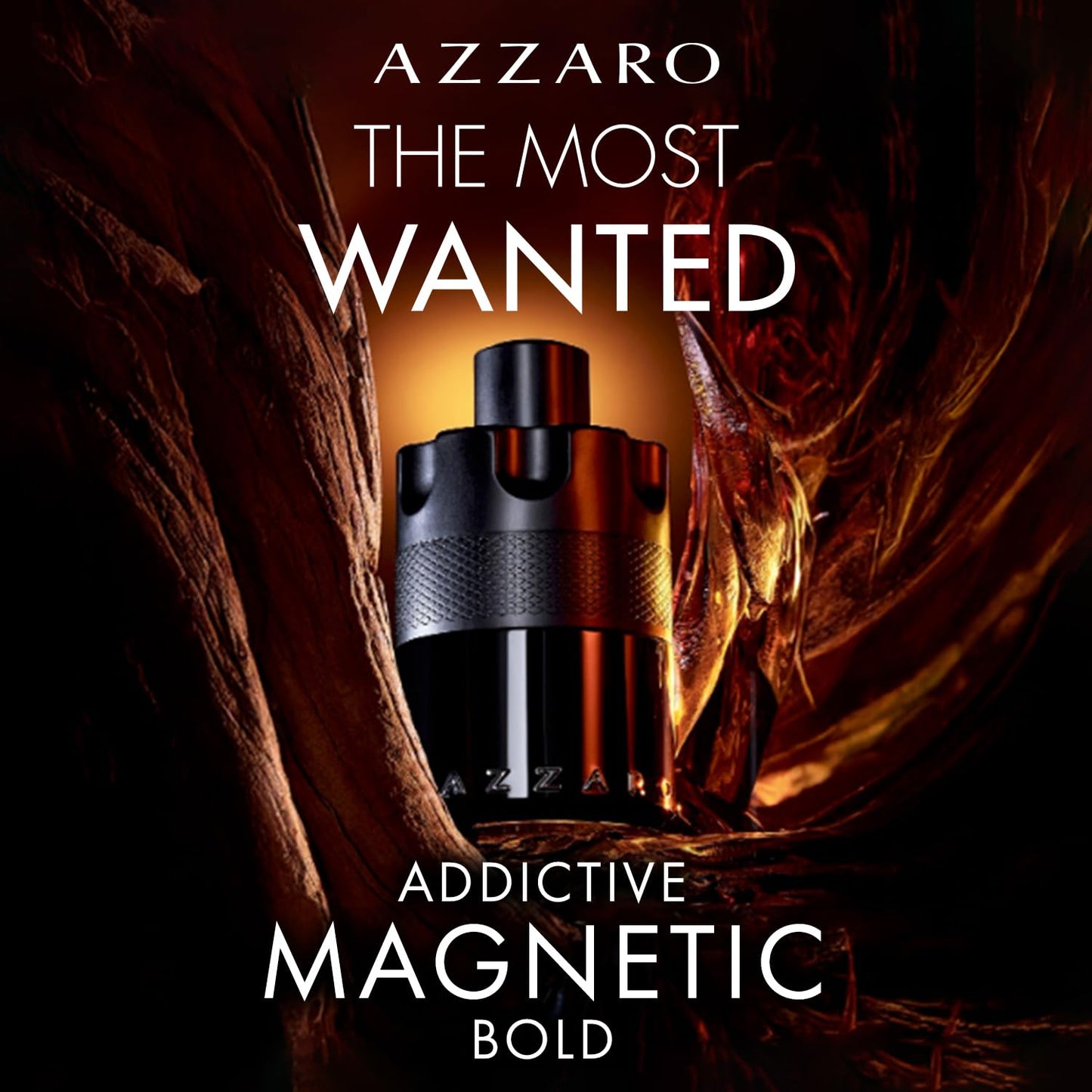 Azzaro The Most Wanted Eau de Parfum Intense - Long Lasting Woody Ambery Spicy Fougère Cologne for Men - With Notes of Bold Woody Accord, Spicy Cardamom, and Addictive Toffee Accord - 1.6 Fl Oz