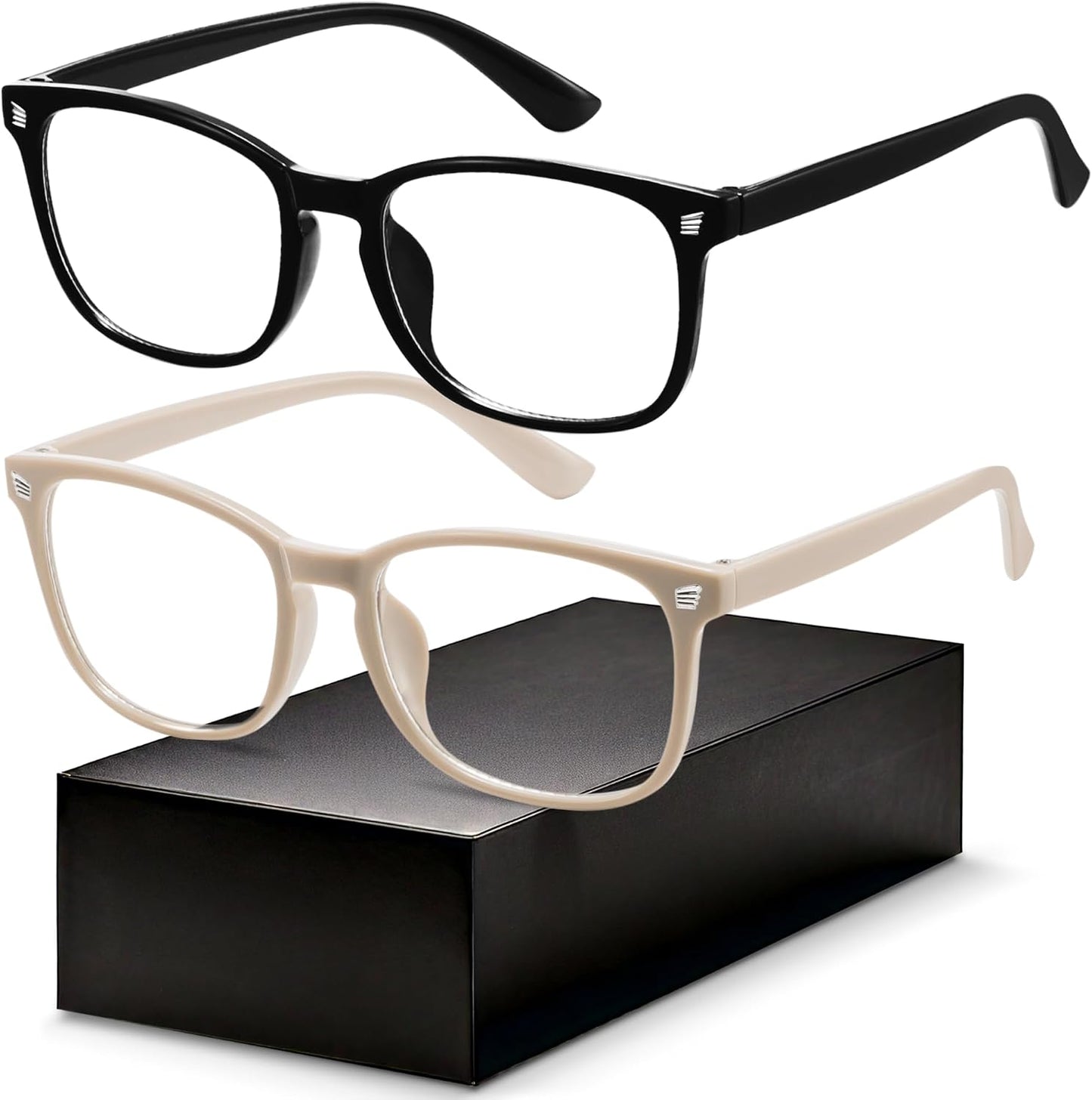 Gaoye Blue Light Blocking Glasses - Square Eyewear Frames for Men & Women | Anti-UV Computer Gaming Specs