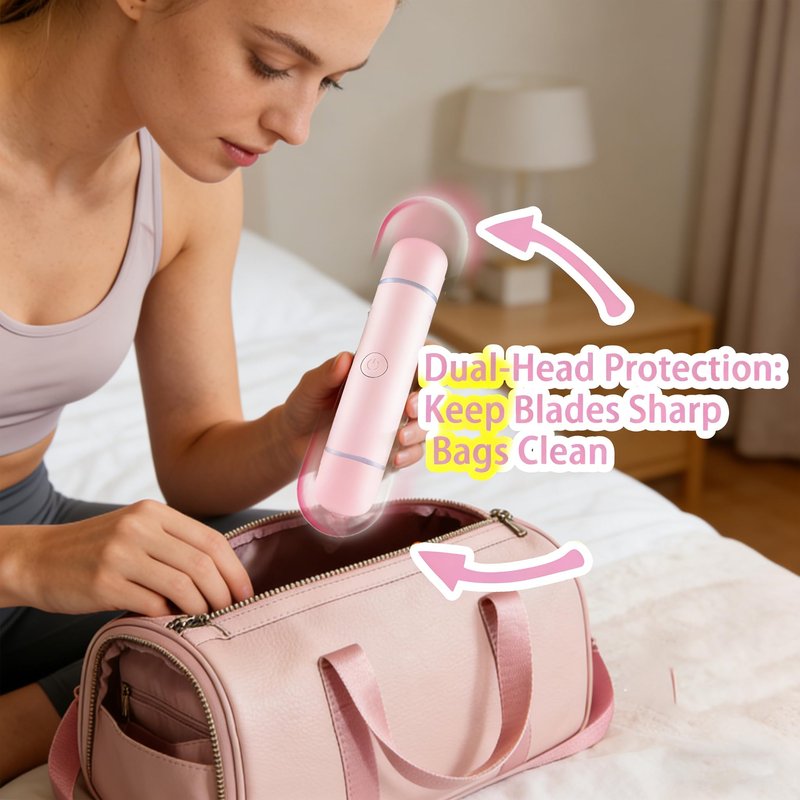 2026 New Bikini 2-in-1 Trimmer Electric Razor with Built-in LED Lights & Adjustable Cutter Head, Cleaning Brush，Fast USB Charge for Sensitive Skin Shaver for Body, Legs, Underarm,Complete Gift Set