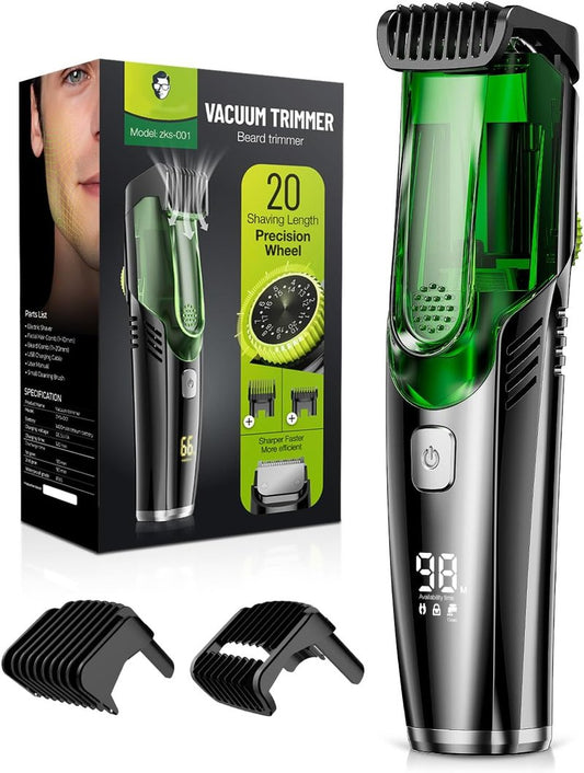 Beard Trimmer for Men - Precision Grooming Tool with Adjustable Length Settings | Cordless Rechargeable