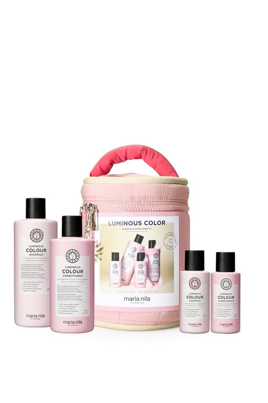 Luminous Color Beauty Bag - Color-Preserving Shampoo & Conditioner for Shiny Hair | Full Size & Travel Size