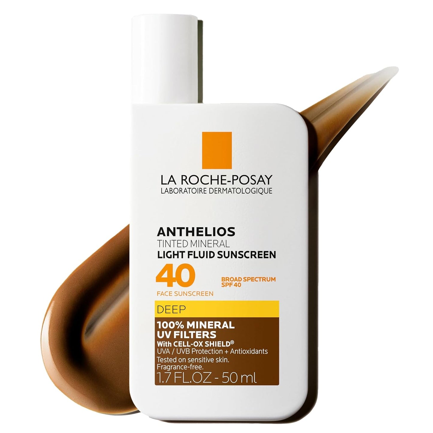 La Roche-Posay Anthelios Sunscreen SPF 40 - Ultra-Light Fluid, Oil-Free, Fast-Absorbing Face Protection