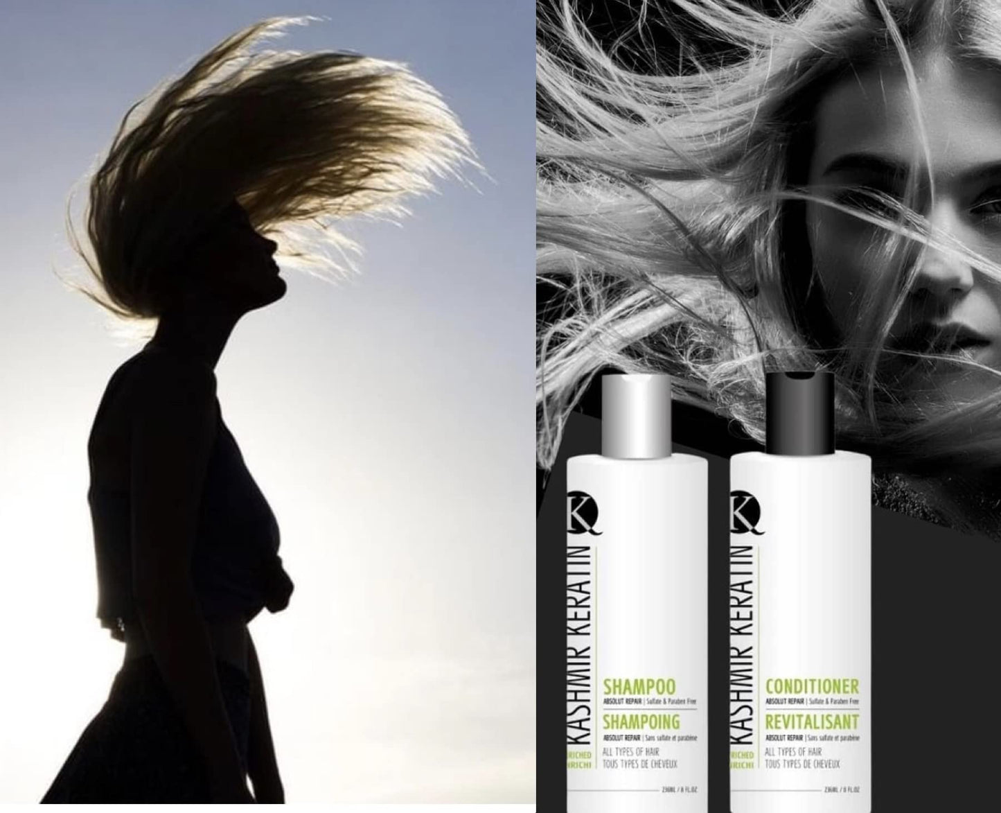 Kashmir Keratin Enriched Shampoo Hydrating Sulfate Paraben Free For All Types Of Hair &Dry Damaged Hair (32 Fl. Oz)