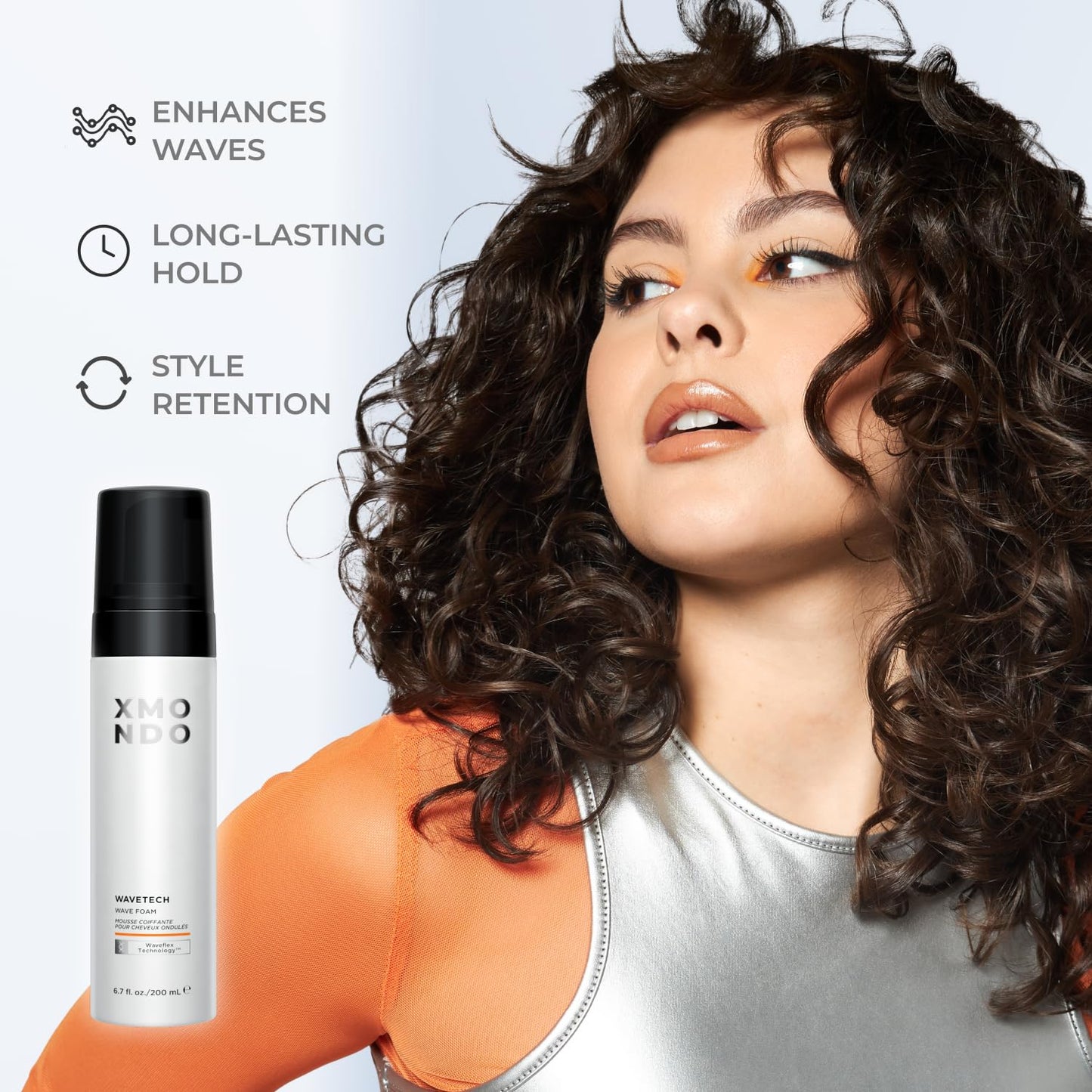XMONDO Wave Foam & Salty Sea Spray Bundle (6 Fl Oz) - Vegan Anti-Frizz Formulas for Waves, Texture, and Shine, 2pc Set