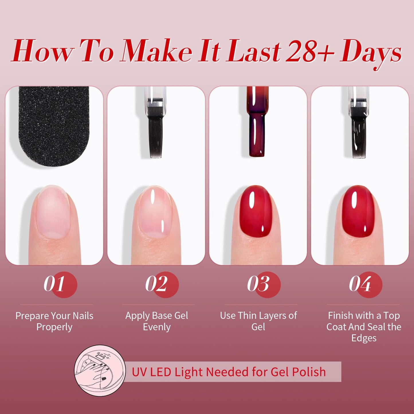 BORN PRETTY 7ML 6Colors Gel Nail Polish 20251222B