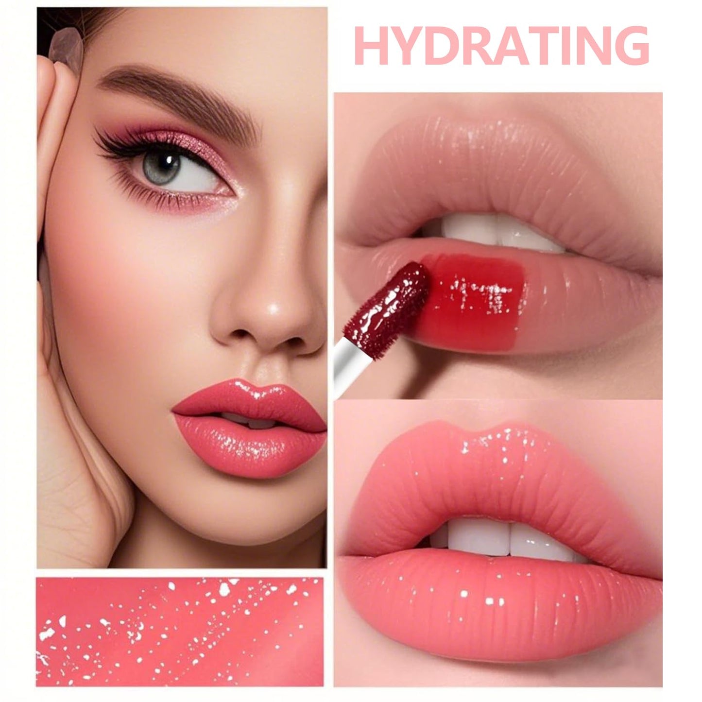 Eakroo 6 Colors Lip Tint Stain Liquid Lipstick, Lip Stain Long Lasting Waterproof, Lip Tint, Lip Gloss Set, Lip Gloss Bulk, Korean Lip Oil, Cute Stuff for Teen Girls, Lightweight, High Pigment