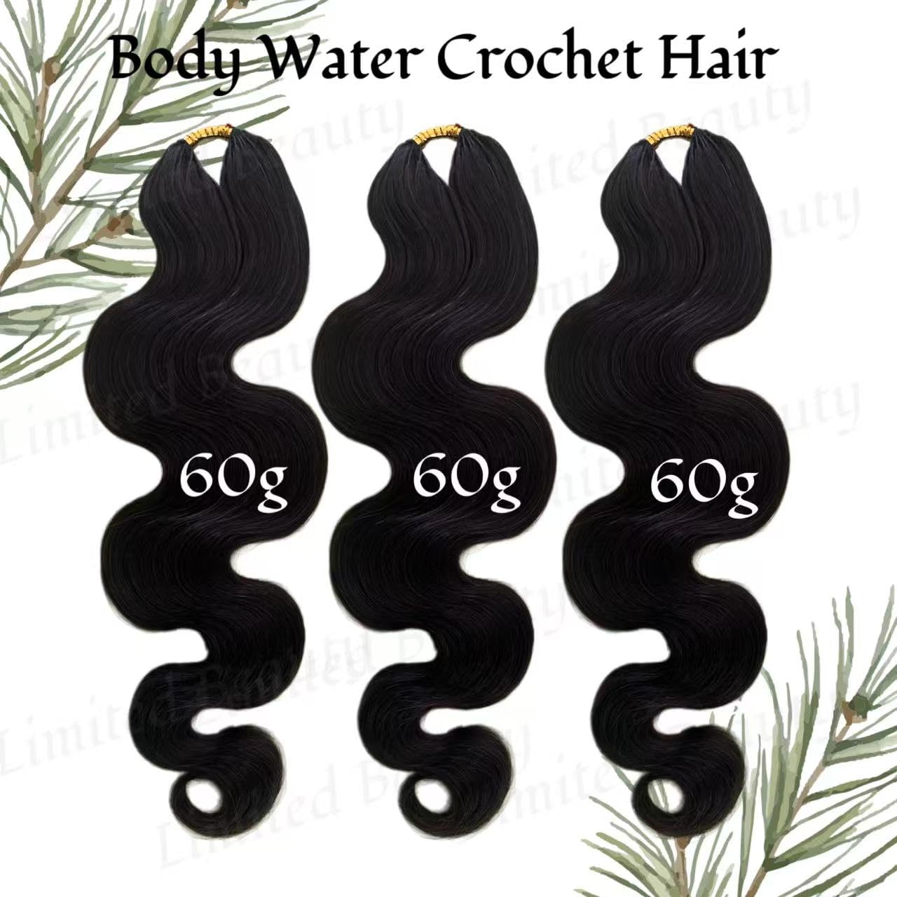 Body Wave Feather Crochet Human Hair Extensions Miracle Knots 2pack 100 Roots Knotless Pre-Separated Crochet Braid Hair Extensions Human Hair Natural Color 16inch 120g