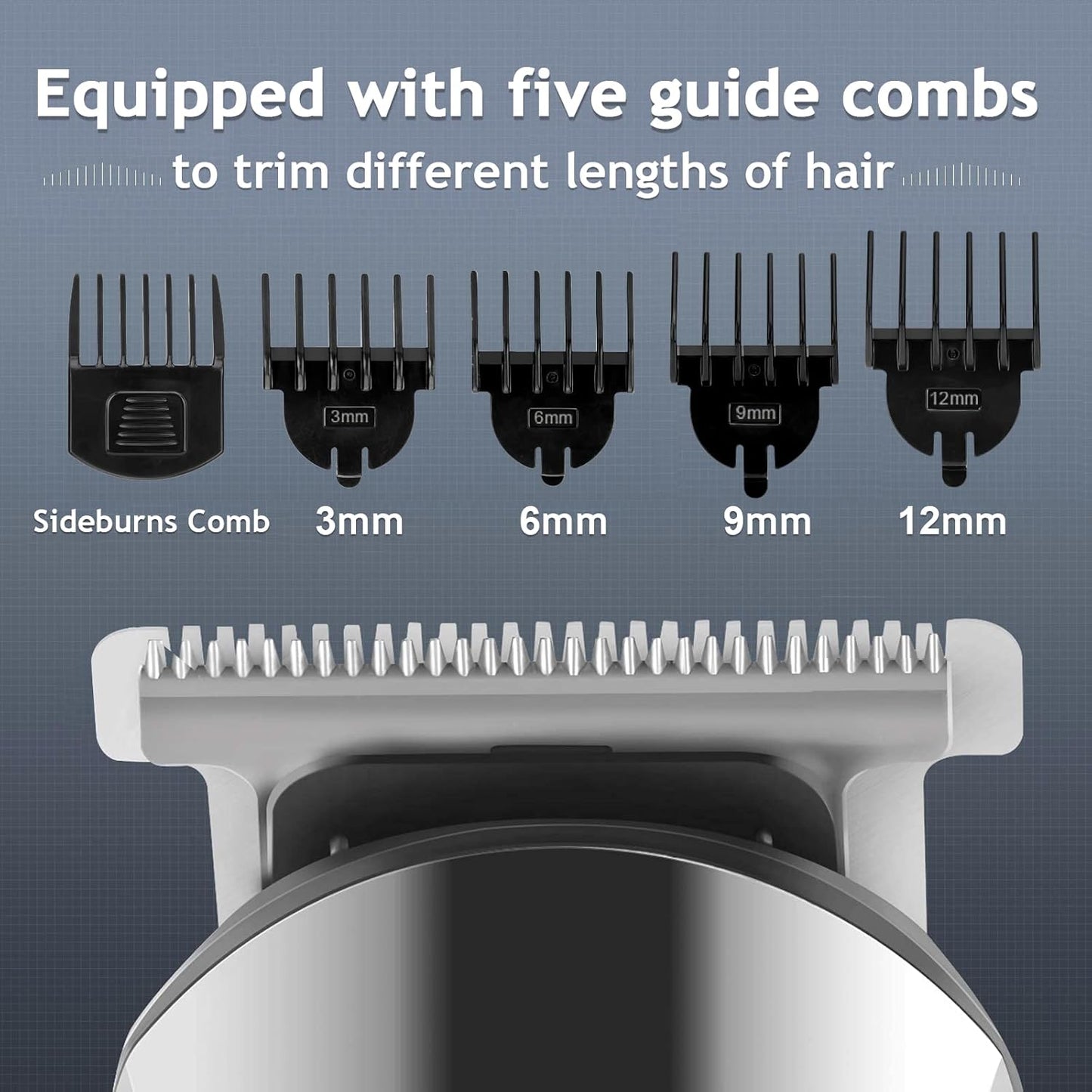 Beard Trimmer for Men - Waterproof Electric Razor for Face, Body & Mustache | Cordless Grooming Kit