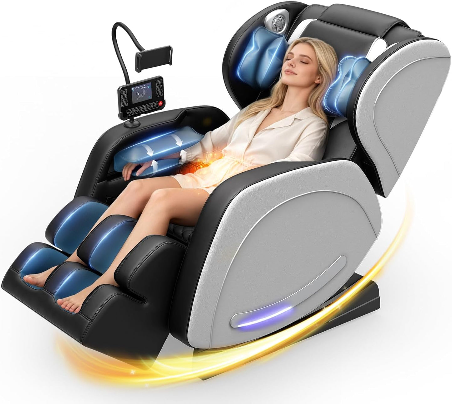 Megashock SL Track 2026 Full Body Massage Chair - Zero Gravity, Back Heat, 12 Rollers, Bluetooth | Home & Office Use