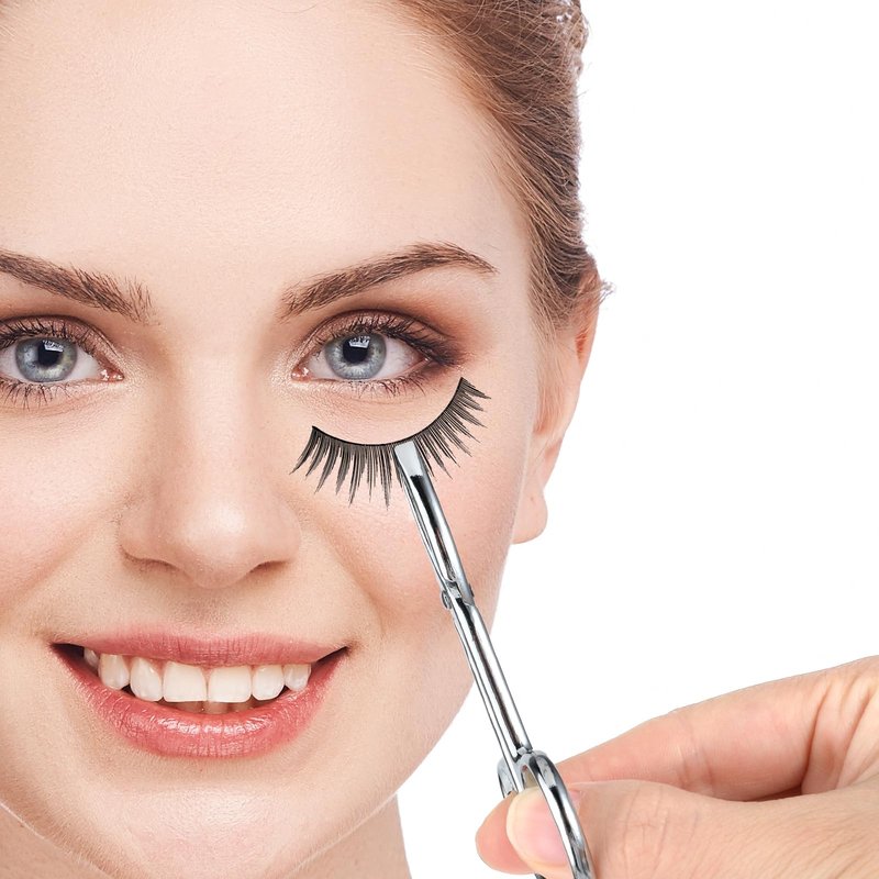 Tweezers With Handles 2 Pcs Tweezers For Women Facial Hair Stainless Steel Scissor Handle Eyebrow Tweezers Flat Straight Tip Hair Plucker For Wig Plucking Plucker Facial Care (Silver)
