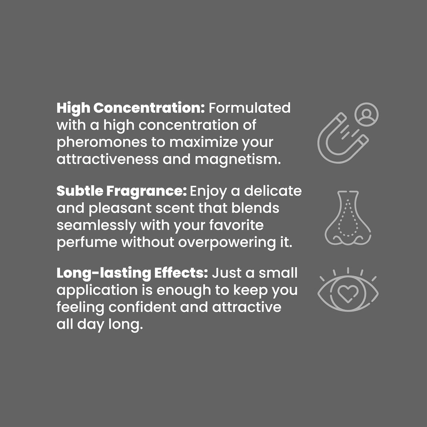 Sen Intimo Pheromone Infused Perfume for Men - Titanium Edition | High-Concentration Rollerball, 10ml Travel Size