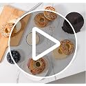 6-Cavity Silicone Donut & Bagel Pan Set - Non-Stick Baking Mold
