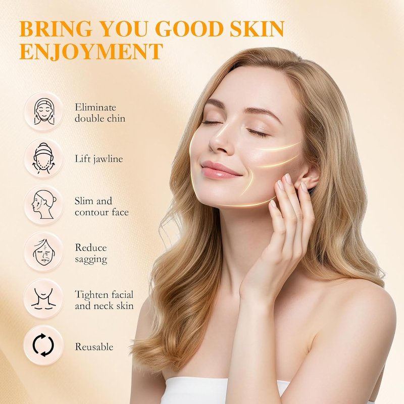 Collagen Face Sculpt Wrap - Reusable Jawline Shaper Mask | Skin-Friendly & Breathable Material