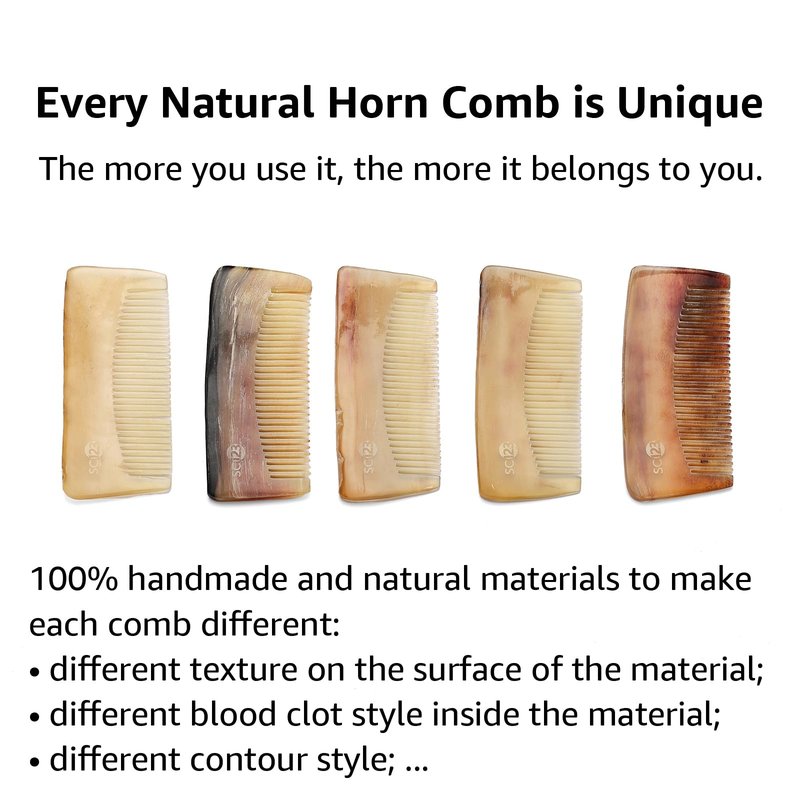 SC123 10cm Ox Horn Comb for Man