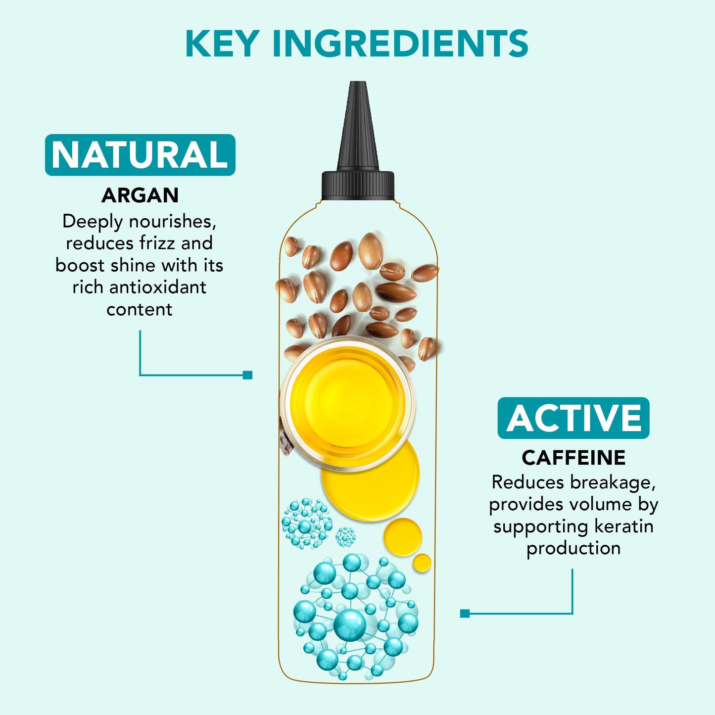 Botanic Hearth 100% Pure Argan & Biotin Oil For Hair Growth & Hair Treatment Oils 6.7 Fl oz